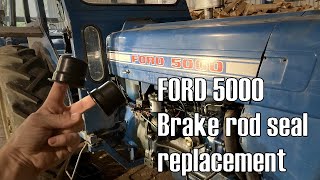 Ford 5000 Brake Rod Seal Replacement [upl. by Inwat425]