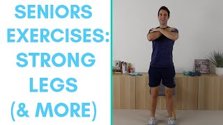 Leg Strengthening Exercises For Seniors  Seniors Balance Workout  More Life Health [upl. by Solraced]