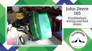 John Deere 165 troubleshooting wiring and fuel system will it start and run part 1 [upl. by Suiravad110]