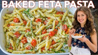 I Made BAKED FETA PASTA  Viral TikTok Recipe [upl. by Lahcsap]