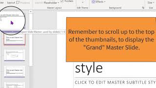 How to Modify a Master Slide in PowerPoint 365 [upl. by Weyermann]