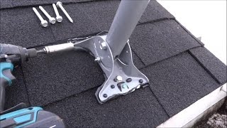 Satellite TV Dish Network Mounting and pointing the HD DISH [upl. by Ys]