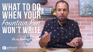 What to do when your fountain pen wont write [upl. by Aiuqram]