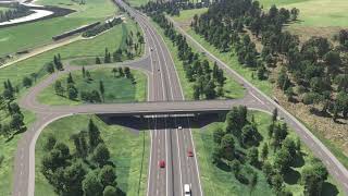 Route visualisation  Tay Crossing to Ballinluig  A9 Dualling [upl. by Cassi643]