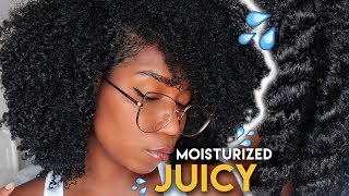 Moisturizing Natural Hair DETAILED  My Simple Routine  Type 4 Natural Hair [upl. by Askari98]