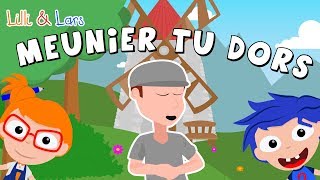 meunier tu dors ton moulin va trop vite paroles  chanson pour bebe pour dormir en francais [upl. by Bobbe]