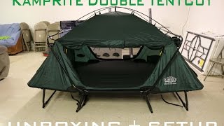 KampRite Double TentCot Unboxing amp Setup [upl. by Nork934]