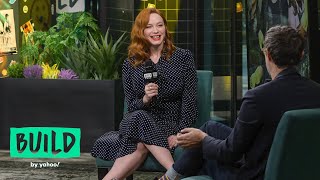 Christina Hendricks Chats About The Third Season Of NBCs quotGood Girlsquot [upl. by Aihsenod]