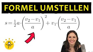 Physikalische FORMEL UMSTELLEN – schwierige Gleichung nach Variablen auflösen Physik [upl. by Ravel]