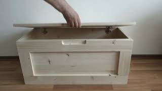 DIY Storage Bench Easy Woodworking [upl. by Nnep272]