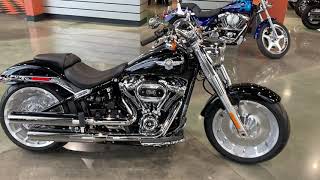 2021 HARLEYDAVIDSON FATBOY 114 in Vivid Black [upl. by Delmer748]