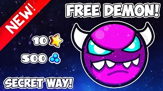 3 FREE DEMONS SECRET WAYS Working 2024  Geometry Dash [upl. by Airamahs]