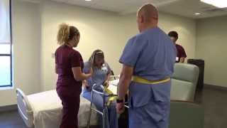 Physical Therapy Transfer Training  How To Transfer From Wheelchair To Bed [upl. by Dogs]