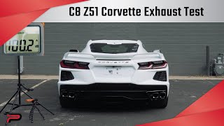 Stock C8 Z51 Corvette Exhaust Sound Test [upl. by Kannry168]