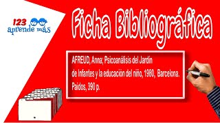 Ficha Bibliográfica para niños [upl. by Strohbehn]