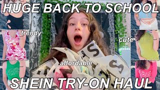 HUGE TRENDY BACK TO SCHOOL SHEIN TRYON HAUL 2021 [upl. by Alywt]