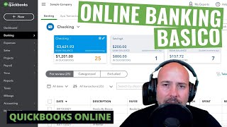 QuickBooks Online Como Categorizar Transacciones Desde el Online Banking [upl. by Lucais]