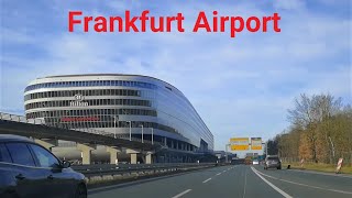 🇩🇪 Driving to Frankfurt Airport  Terminal 1 Parking [upl. by Adnahcir502]