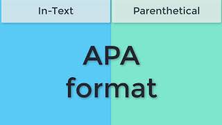 APA Style Intext amp Parenthetical Citations [upl. by Kirby]