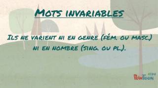 Mots variables et invariables [upl. by Gwyneth551]