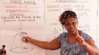 Form 2 Maths Volume of a Frustum [upl. by Parfitt]