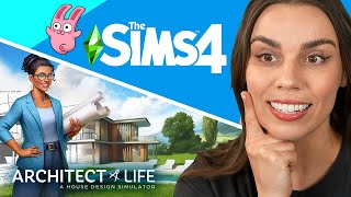 Playing The Sims 4 and Architect Life LIVE [upl. by Ahusoj543]