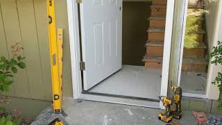 Jeld Wen Front Door Installation  Really crappy products and craftsmanship PART 1 [upl. by Corri]