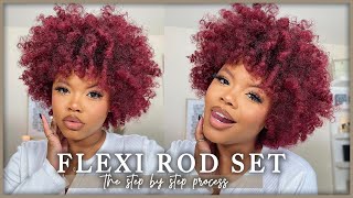 How To Flexi Rod Set on Natural Hair 2020 ON WET HAIR  Naturally Sunny [upl. by Nason]