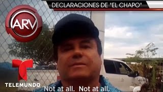 Entrevista de el Chapo Guzmán con Sean Penn Parte 1  Al Rojo Vivo  Telemundo [upl. by Ahsilef]