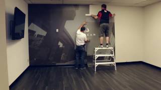 How to install your mural wallpaper [upl. by Inahpets102]