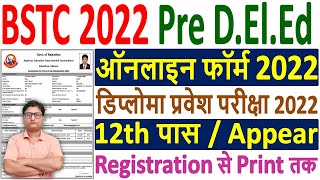 BSTC Online Form 2022 Kaise Bhare  Pre DElEd Online Form 2022  How to Fill BSTC Online Form 2022 [upl. by Morganica671]