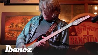 Andy Timmons on the features and design of his AT10P Ibanez signature model [upl. by Lledor]