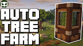 Minecraft IMPROVED 117 Automatic Tree Farm  NO ZERO TICK  Easy Tutorial [upl. by Ylrad155]