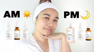 The Ordinary Skincare Routine l Morning  Night [upl. by Adyela76]