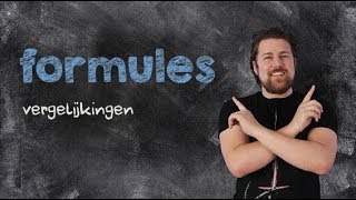 Formules vergelijkingen [upl. by Doerrer]