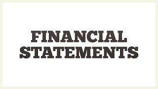 Explaining 4 Financial Statements [upl. by Airlee183]