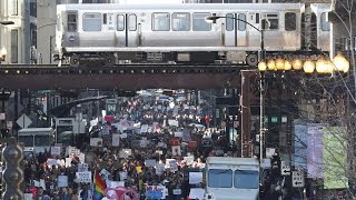 Womens March Massive Protests Across US World [upl. by Ole]