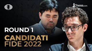 Chi Sfiderà il Campione del Mondo di Scacchi  Torneo dei Candidati FIDE 2022  Round 1 [upl. by Nirraj]