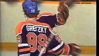 1980NHL  Edmonton  Toronto  Gretzky Scores 6 points [upl. by Bruell]