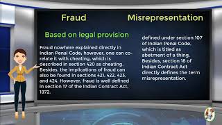 What is Difference Between Fraud amp Misrepresentation [upl. by Einneg]