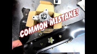 A Common Mistake Made When Installing Lawnmower Blades [upl. by Ikaz]