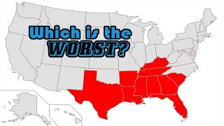 Southern States Ranked WORST To BEST [upl. by Azilanna]