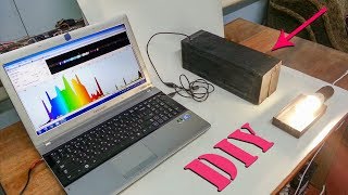 How to Make DIY Spectrometer  Optical spectrum analyzer  Light analysis [upl. by Ahsinyar787]