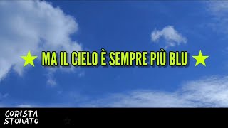 Ma il cielo è sempre più blu  Rino Gaetano lyrics video amp testo [upl. by Luapnaes]