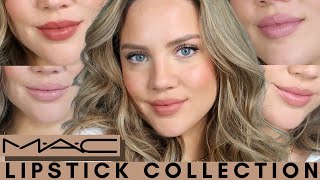 MAC Lipstick Collection  ALL wearable shades  Elanna Pecherle 2021 [upl. by Ama297]