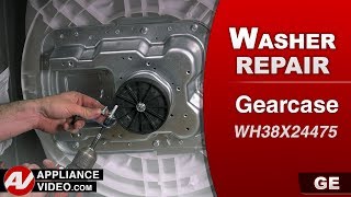 GE Washer  Leaking Water  Gear case Repair and Diagnostic [upl. by Aicirtal410]