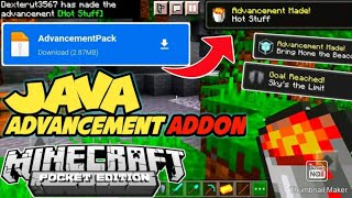 Advancements Addon For Mcpe 120 [upl. by Aihsoem]