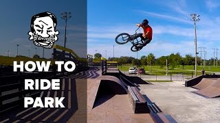 BMX Basics  7 Skatepark Skills [upl. by Conias]