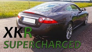 Jaguar XKR 42 V8 416 BHP Supercharged Acceleration and Exhaust Sound [upl. by Kendrah225]