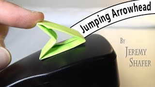 How to make a SUPER Jumping Origami Arrowhead [upl. by Oakes233]